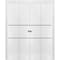 Sartodoors Sliding Closet Double Bi-fold Doors, Planum 0014 White Silk and Aluminum Strips, Sturdy Tracks Mold PLANUM0014DBF-WS-96 x 80 (4* 24x80) - alternate 1