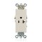 Leviton Plugs&Rcptcls, 20A, 125VAC, Almnd, Nylon 16341-T - alternate 1