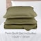 Lavish Home 2-Piece Twin Quilt Set Twin Bedspread and Pillow Sham with Embossed Diamond Pattern, Green 66-001-TG - alternate 10