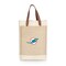 Picnic Time Family Of Brands Miami Dolphins - Pinot Jute 2 Bottle Insulated Wine Bag, (Beige) 539-02-187-174-2 - alternate 1