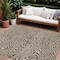 Homeroots 10' X 14' Brown And Beige Abstract Washable Indoor Outdoor Area Rug 598961 - alternate 1
