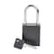 Brady Velocity Lockout Padlocks Aluminum 1.5in Shackle Clearance KD Black SDAL-BLK-38ST-KD - alternate 1