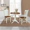 Whitewood Industries Rectangular Fixed Top Table W/ 2 Chairs, 30 in W, 29.9 in L, 30 in H, Parawood, Hickory/Shell K79-30RT-27B-C10-2 - alternate 4