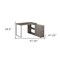 Homeroots 47" Taupe and Silver L Shape Computer Desk With Three Drawers 333379 - alternate 5