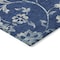 Homeroots 5' X 8' Navy Blue And Gray Floral Washable Indoor Outdoor Area Rug 589483 - alternate 9