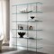 Fab Glass And Mirror Rectangle Floating Glass Shelf, 12in x 36in, Clear, Tempered, Wall Mirror, Safety Backing S-12x36RECCHBR - alternate 5