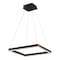 Jonathan Y Nero 15.75" Square Contemporary Modern Metal Integrated LED Pendant Light, Black JYL7104A - alternate 1