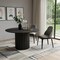 Homeroots 52" Black Solid Wood Pedestal Base Round Top Dining Table 721040 - alternate 5
