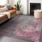 Homeroots 5' X 8' Blush Gray And Mauve Abstract Washable Indoor Outdoor Area Rug 618221 - alternate 7