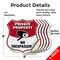 Signmission Private Property Shield Sign No Trespass, 6 inch X 6 inch, Vinyl Decal, 5PK SHI-D-5PACK-6-448 - alternate 5