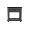 Homeroots 28" Distressed Gray One Drawer Solid Wood Nightstand 555414 - alternate 8