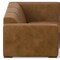 Homeroots 144in Brown Leather Modular Wood Sofa 641866 - alternate 6
