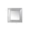 Homeroots 18" Brown Square Metal Framed Antiqued Glass Accent Mirror 484979 - alternate 3