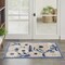 Homeroots 3' X 4' Blue and Gray Floral Indoor Outdoor Area Rug 527642 - alternate 8