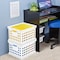 Sterilite Storage Crate, 3 qt, Polypropylene, White, 15-5/8 in L, 13-3/4 in W, 10-5/4 in H 16940806 - alternate 4
