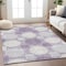Homeroots 8' X 10' Purple And Ivory Geometric Washable Indoor Outdoor Area Rug 593627 - alternate 8