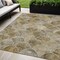 Homeroots 5' X 8' Taupe Beige And Gray Abstract Washable Indoor Outdoor Area Rug 577686 - alternate 1