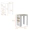 Homeroots White And Natural 36in Kitchen Island With Storage 519051 - alternate 6