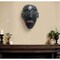 Homeroots 11" Black Solid Wood Decorative Mask Tabletop Sculpture 554705 - alternate 7