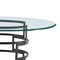 Homeroots 48" Clear And Black Glass And Iron Pedestal Base Round Top Dining Table 569429 - alternate 9
