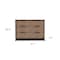 Homeroots 42" Brown and Black Six Drawer Double Dresser 544052 - alternate 12