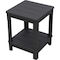 Adams Keter Graphite 16'' Square Resin Deluxe Side Table 259974 - alternate 1