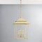 Hudson Valley Lighting Natick 4 Light Lantern 18 In. Aged Brass/Off white 5127-AGB/SSD - alternate 5