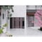 Vdomdoors Front Exterior Prehung Aluminum Double Doors Ronex1205 Bronze Oak 2 Sidelights Mirrored Clear Glass RONEX1205DEXD-OAK-W14+72+14xH80-LH-O - alternate 3