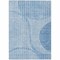 Homeroots 8' X 10' Denim Blue And Sky Blue Striped Washable Indoor Outdoor Area Rug 583067 - alternate 8