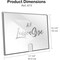 Acrimet Wall Mount Sign Holder Letter Size A3 Clear Crystal Plastic Self Adhesive, 2PK 873.4 - alternate 7