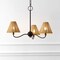 Jonathan Y Grady 27" 3-Light Coastal Farmhouse Adjustable Swooping Arm Metal w/Hand-Woven Rattan Shades LED Cha JYL9559C - alternate 11