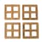 Homeroots set of four 3.00in Square Wood Coaster 478235 - alternate 4