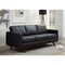 Leisuremod Chester Modern Leather Sofa with Birch Wood Base, Black CS83BL-L - alternate 10