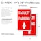 Signmission Faculty Parking With Up Arrow, Vinyl Decals Only 24 Inch x 36 Inch, Vinyl Decal, 2PK DSB-2436-2PACK-FacultyParkingWithUpArrow - alternate 2