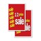 Signmission 1-2 Price Sale, Vinyl Decals Only 24 Inch x 36 Inch, Vinyl Decal, 2PK DSB-2436-2PACK-1-2 Price Sale - alternate 1
