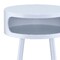 Homeroots 26" White and Natural Solid Wood Round End Table With Shelf 286360 - alternate 5