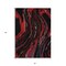 Homeroots 5' X 8' Black Red And Gray Abstract Washable Indoor Outdoor Area Rug 600211 - alternate 9