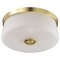 Nuvo Lune, 3 Light Flush Mount, Vintage Brass Finish, Etched White Glass 60/8230 - alternate 8
