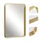 Homeroots 50" Gold Metal Framed Standing Mirror 564482 - alternate 9