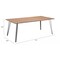 Homeroots 79" Wood Brown And Gray Steel Dining Table 394611 - alternate 7