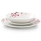 Elama Tamara 18 Piece Cherry Blossom Porcelain Dinnerware Set, Service for 6 in White and Pink 750123736M - alternate 7