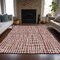 Homeroots 8' X 10' Burgundy And Ivory Striped Washable Indoor Outdoor Area Rug 583411 - alternate 7