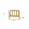 Homeroots 21" Natural Solid Wood Magazine Holder 389458 - alternate 6