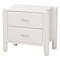 Baxton Studio Laria Modern White Teddy-Bear Fabric Queen Size 5-Piece Bedroom Set 253-13996-13998-13997-13999-ZORO - alternate 10