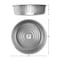 Performance Tool 3-1/2 gal. Drain Pan, Galvanized Steel, 16 in. Diameter, Spill Prevention W54280 - alternate 5