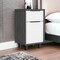 Homeroots 28" Gray Wood One Drawer Nightstand 543638 - alternate 13