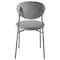 Leisuremod Euston Dining Chair with Velvet Seat and Grey Steel Frame, Grey RC17GR - alternate 8