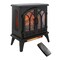 Edendirect 24 in. Freestanding Infrared Electric Fireplace with remote control in Black ZR-W1769112701 - alternate 1