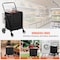 Vevor Folding Shopping Cart Rolling Grocery Cart with Double Baskets 210 LBS ZZ 509-7 - alternate 7