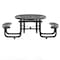 Flash Furniture Round Black, Polyethylene, Steel, 82.5 in L SLF-EMR46ADA-HL60L-BK-GG - alternate 9